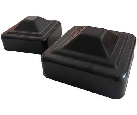 2 3/8&quot; 2 1/2&quot; Galvanized Fence Post Caps 6x6 4x4 Powder Coated Welds Inside Outside 4 Step