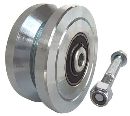 3&quot; 4'' 6&quot; V-Groove Gate Wheel For V-Profile Sliding Gate Tracks Solid Steel 3000 Lbs 5000 Lbs