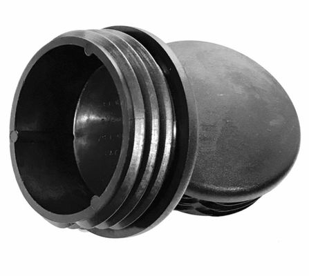 3.5 Inch 4 Inch  Round Plastic Post Cap 50x50  Black