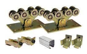 For 5 Wheels Cantilever Gate System Silvery Gold  zinc plated Complete KIT  for Medium Gates