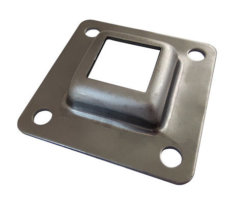 4x6 galvanized steel fence post protector cap Bracket Raised Base Plate metal gate post toppers