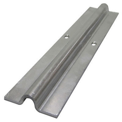 R8 R10 Groove Galvanized Steel Sliding Gate Track Hardware Rail Round Bar Gate Track 3.5mm Thick