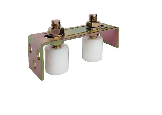 2 Rollers Nylon Guide Roller Bracket For Sliding Gate
