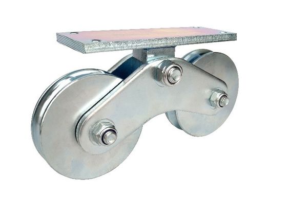 4.72 inch 120mm U Groove Sliding Gate Wheels Heavy Duty Double Bottom Mount