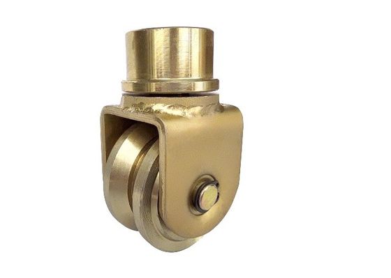 76.2mm 3&quot; Slide Gate Wheel U Groove 360 Degree Rotating Universal With Bearings