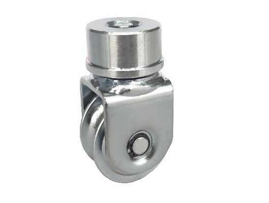 76.2mm 3&quot; Slide Gate Wheel U Groove 360 Degree Rotating Universal With Bearings