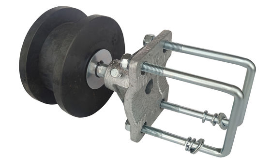 Black Nylon Cantilever Gate Wheels 2&quot; 3/8&quot; 4&quot; Chain Link Cantilever Gate Rollers Hardware Kit
