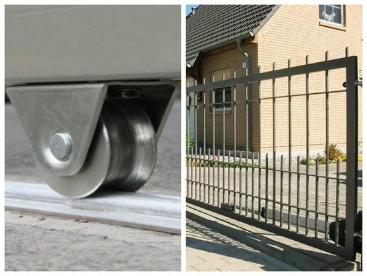 Trapezoidal bracket pulley door rolling bearing iron door pulley and accessories