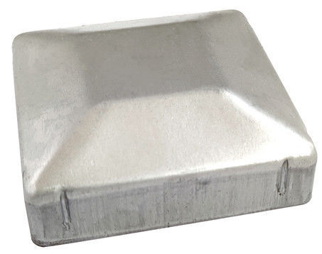 2 3/8&quot; 2 7/8&quot; 2.5&quot; Fence Post End Cap 6x4 5x5 6x6 Steel White Trapezoid