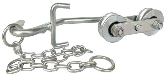 Ball Ball Bearing Banana Cableway Roller With Chain Heavy Duty Hardware