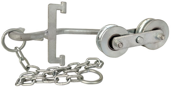 D64mm White Zinc Garrucha Para Banano Cable Via Para Banano Banana Trolley Roller