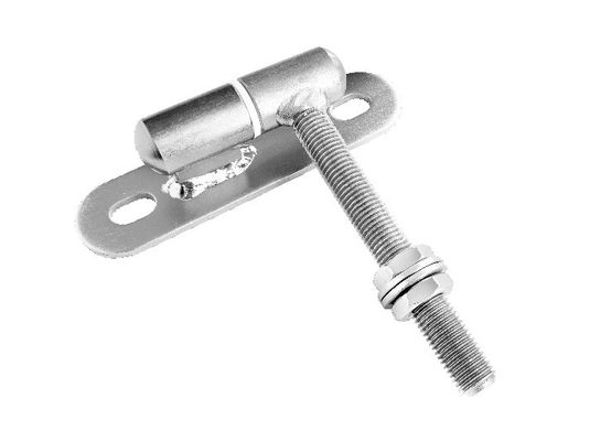 M16 Bolt On Garden Black Adjustable Gate Hinge Hardware  Heavy Duty For Steel Swing Gate