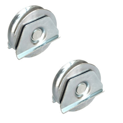 4in Automatic Gate Opener Wheels U Groove Steel Gate Roller Wheel With Double Plates Round
