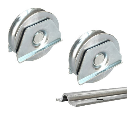 4in Automatic Gate Opener Wheels U Groove Steel Gate Roller Wheel With Double Plates Round