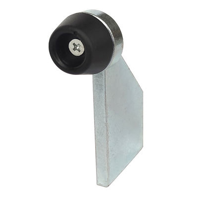 100mm Rubber Garden Gate Stopper Ground Opener Galvanized Steel Small