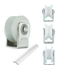 Trapezoidal bracket pulley door rolling bearing iron door pulley hardware kits