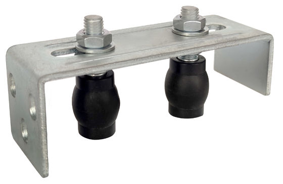 Dual Rollers Sliding Gate Guide Bracket L Rear Post Universal Heavy Duty Adjustable 64mm