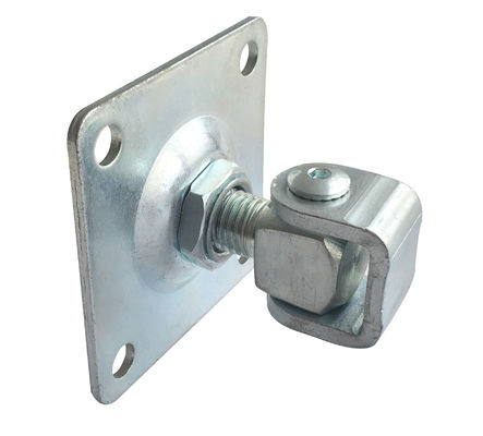iron white galvanized with square fixing plate swing gate adjustable hinge
