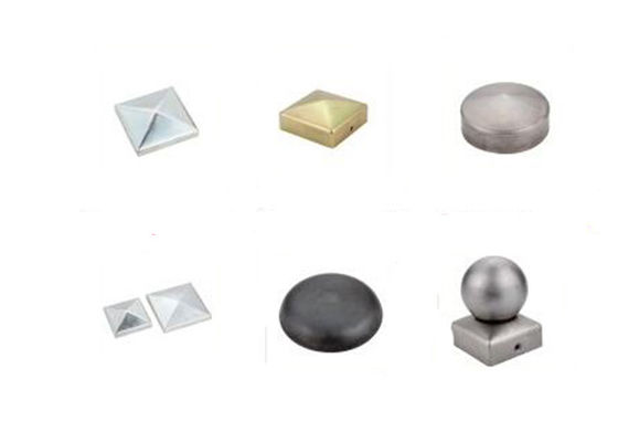 Decorative 90mm 6 Inch Round Fence Post Caps 2.75&quot; Metal
