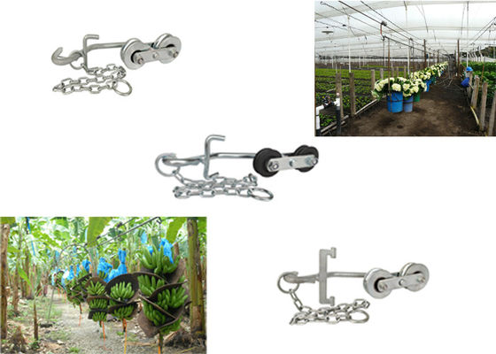 250KG Agricultural  Banana Cableway Rollers Trolley  For Fast Transport Hardware Banana Garruchas