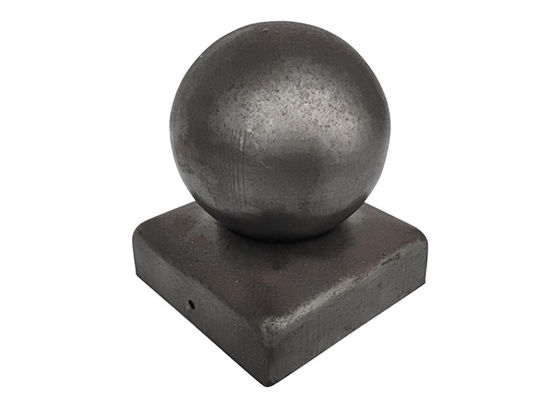 100x100 10cmx10cm Finial Round Iron Metal Ball Post Caps For Fence