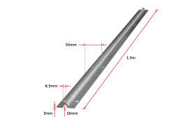 2.9m 5.8m Barn Hanging Sliding Door Rail Galvanized V Groove Gate Track Adjustable