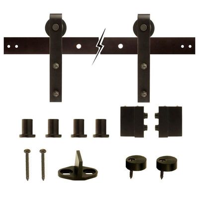 108 Inch  6.6FT 2 Meters Barn Gate Hardware Antique Sliding Barn Door Hardware Brass Bronze