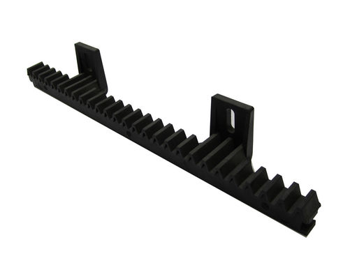 Steel Bar Rack And Pinion Sliding Gate Opener 34cm 2 Lugs Black Nylon M4 Built In