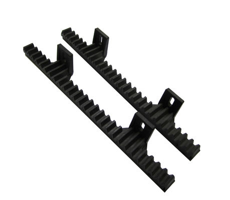 Steel Bar Rack And Pinion Sliding Gate Opener 34cm 2 Lugs Black Nylon M4 Built In