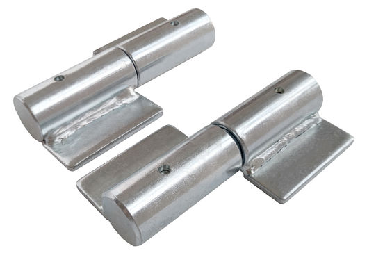 50x22 Mm Zinc Plated Gate Hinge Hardware With Grease Fitting Left Handed Flag