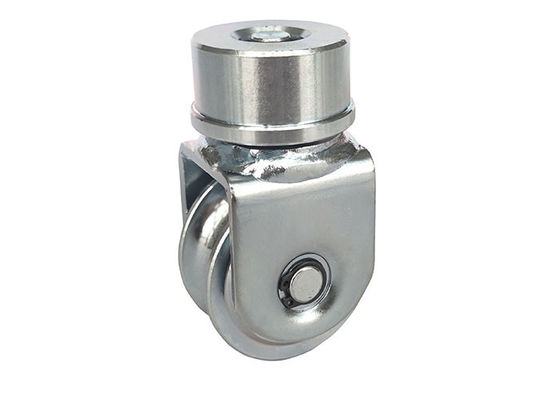 1320Lbs U groove v type sliding gate roller steel wheel and track 360 degree 60mm 80mm