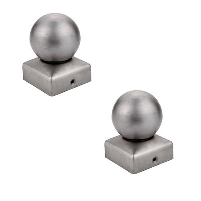 Spherical Steel Wooden Ball Fence Post Caps Galvanized  100 X 100  10cm X 10cm
