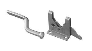 Double Sided Screen Barn Exterior Sliding Door Latch Self Locking Silver Gold