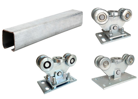 U Groove Steel Bottom Track Cantilever Gate System 5 Wheels