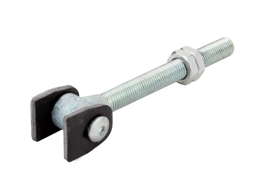 Swing Gate Adjustable Welding Hinge With Thread Bolt And Round Part