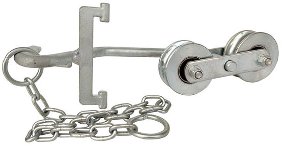 Silver 64mm Banana Farm Trolley Roller Working Smoothly