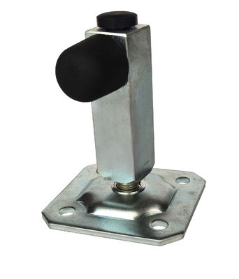 White Zinc Adjustable Steel Gate Stoppers For Sliding