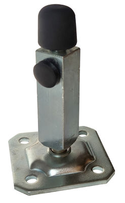 White Zinc Adjustable Steel Gate Stoppers For Sliding