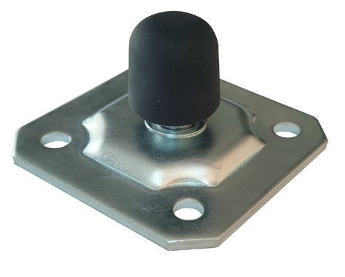 White Zinc Adjustable Steel Gate Stoppers For Sliding