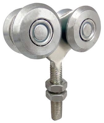 40mm Hanging Door Rollers With Steel Ball Galvanized White