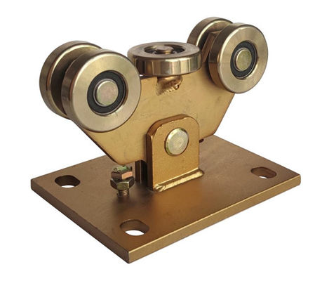 60mm Dia 5 Wheel Cantilever Gate Carriage Yellow Color