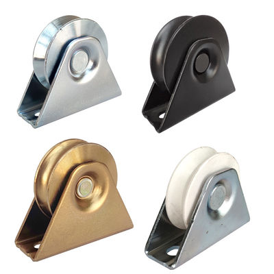 40mm Sliding Gate Wheel Internal Screw Support Pulley With Channel