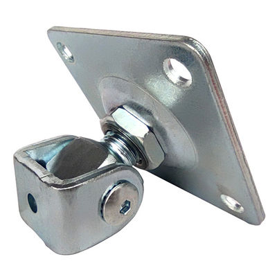 Zinc Plated Steel Adjustable Gate Hinge With Square Fixing Part