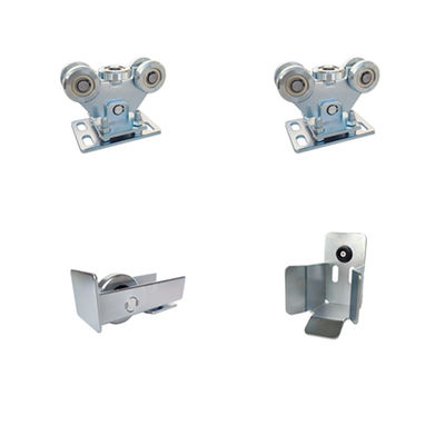 Zinc Plated Silver Adjustable Iron Gate Stoppers For Sliding Cantilever Gate