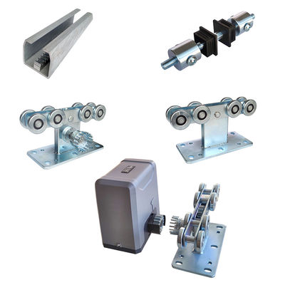 Zinc Plated Silver Adjustable Iron Gate Stoppers For Sliding Cantilever Gate
