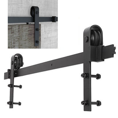 Interior Matte Black Sliding Barn Door Hardware 2 Meters