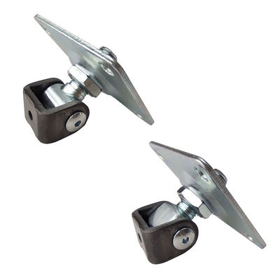 Steel Door Adjustable Upper Lower Gate Hinge With Plate For Gates