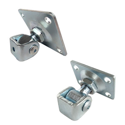 Steel Door Adjustable Upper Lower Gate Hinge With Plate For Gates
