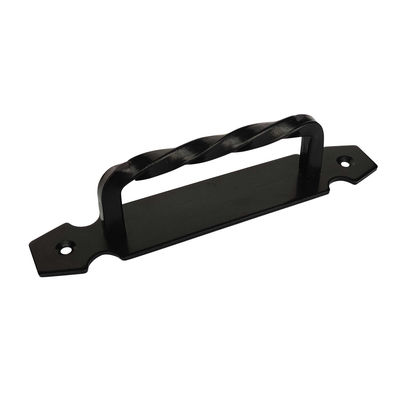 5′′ Black Twist Gate Door Pull Handle 195mm Length