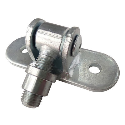 Round Head Adjustable Gate Hinge Galvanized Steel With Fixing Base Plate